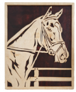 Wandbild Pferd am Zaun